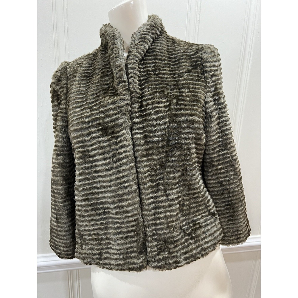 Twelfth Street by Cynthia Vincent Faux Fur Coat Sz 8